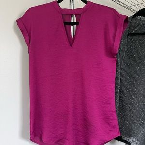 Express high neck key hole top